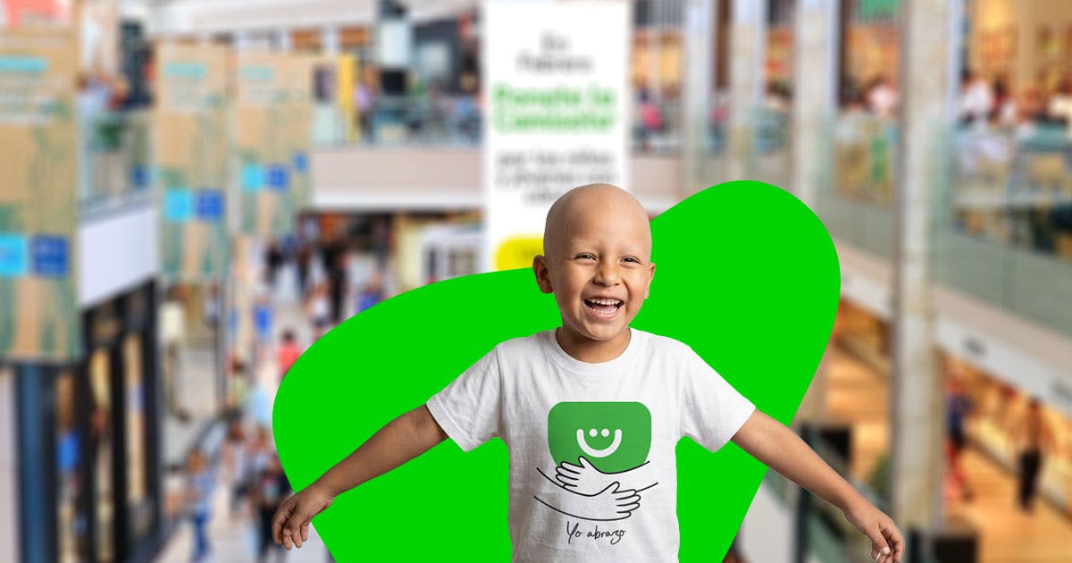 Afiche de la Tienda de los Abrazos en Shopping Alto Palermo