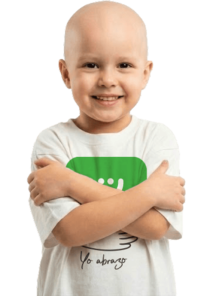 Yo abrazo a los chicos con cáncer